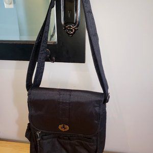 Lug Moped Crossbody Bag - Black - EUC